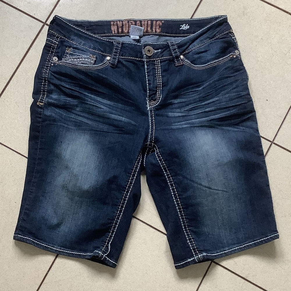 Hydraulic Lola Denim Bermuda Shorts 14W